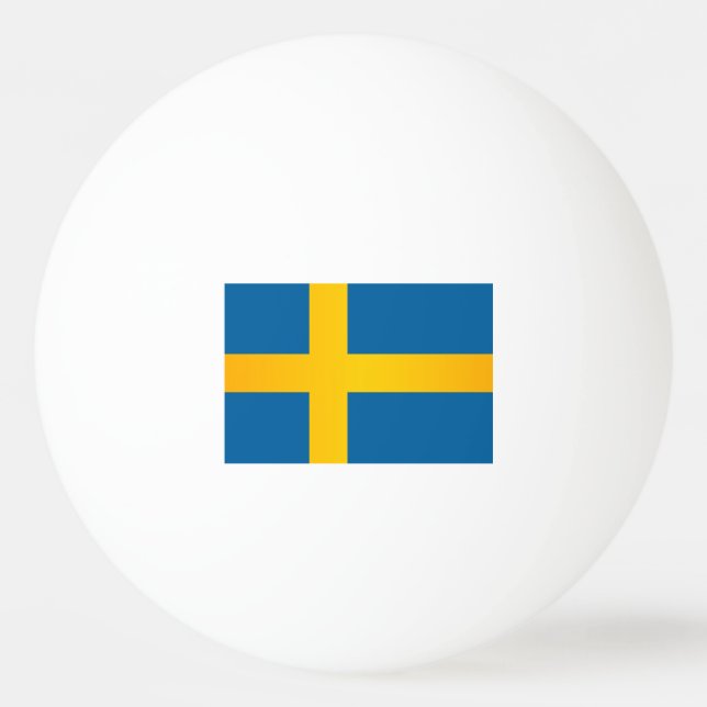Flag of Sweden Ping Pong Ball (Front)