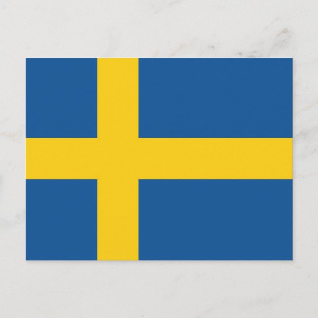 Flag of Sweden Postcard (Front)