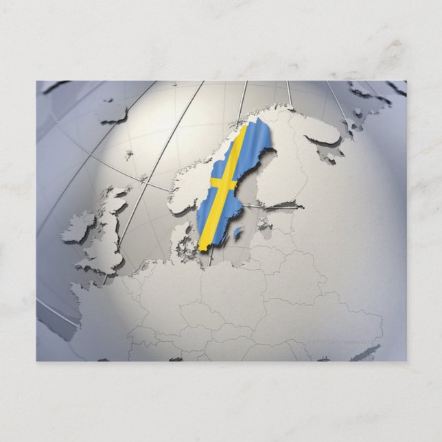 Flag of Sweden Postcard (Front)
