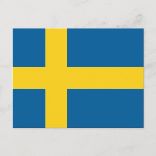 Flag of Sweden Postcard (Front)