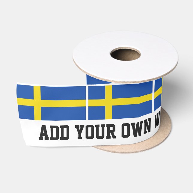 Flag of Sweden Satin Ribbon (Spool)
