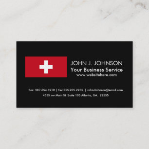 Flag of Switzerland Business Card