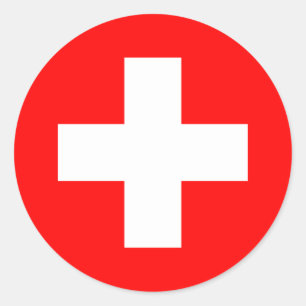 Flag of Switzerland Classic Round Sticker