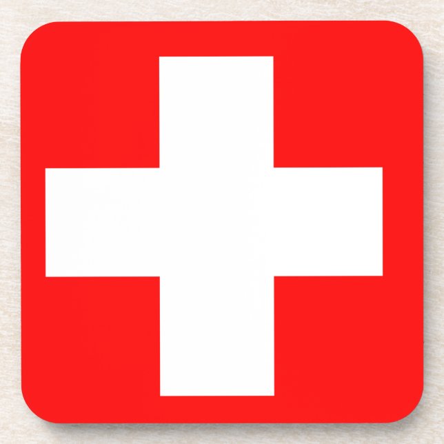 Flag of Switzerland Coaster (Front)