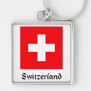 Flag of Switzerland Key Ring