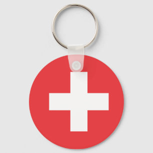 Flag of Switzerland Key Ring