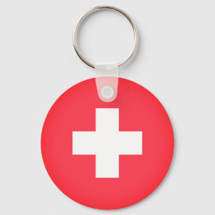 Flag of Switzerland Key Ring