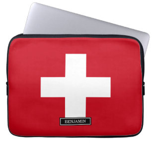 Flag of Switzerland Laptop Sleeve