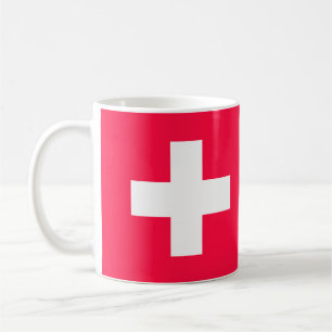 Flag of Switzerland modified – Schweiz – Suisse Coffee Mug