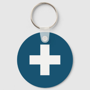 Flag of Switzerland modified - Switzerland - Suiss Key Ring