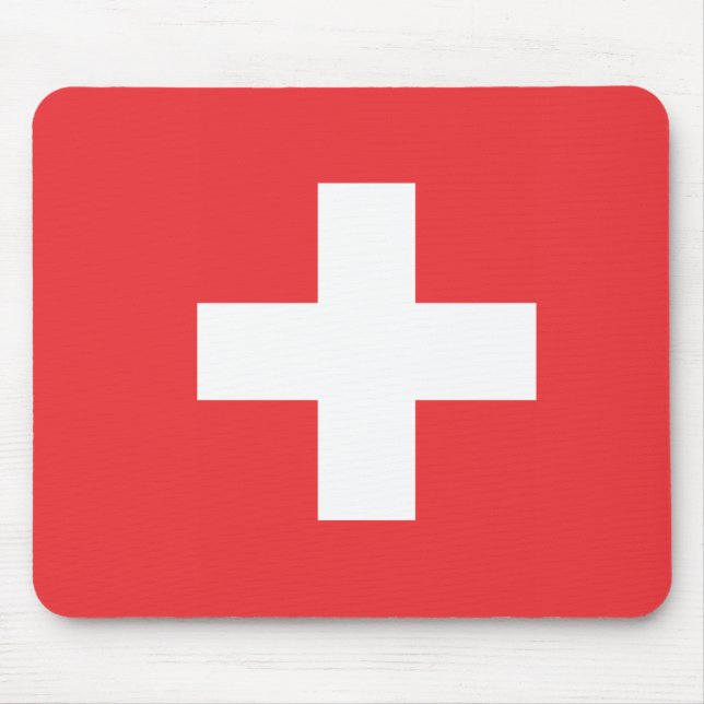 Flag of Switzerland Mouse Mat (Front)