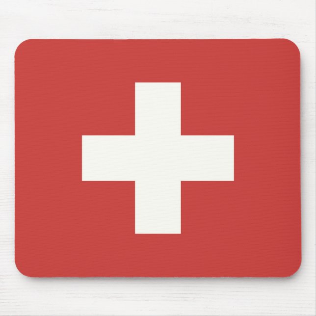 Flag of Switzerland Mouse Mat (Front)
