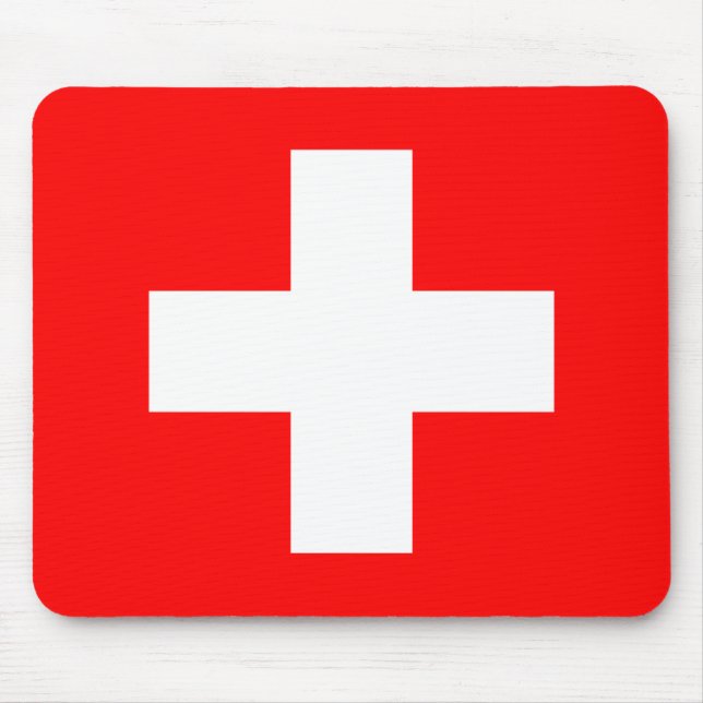 Flag of Switzerland Mouse Mat (Front)