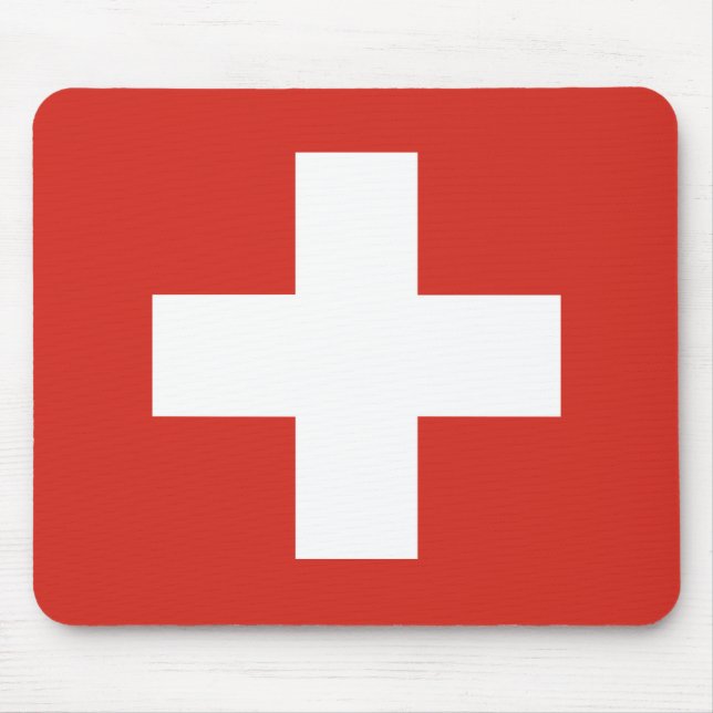 Flag of Switzerland Mouse Mat (Front)