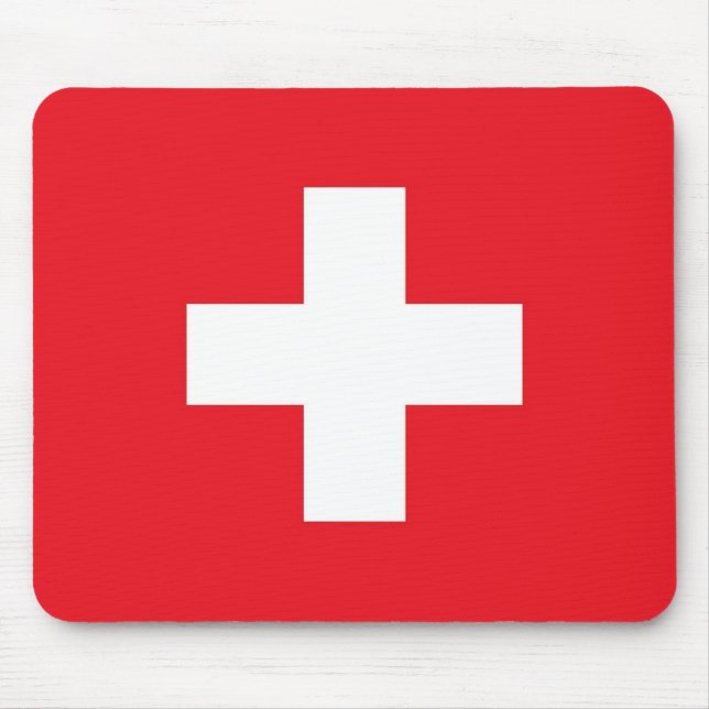 Flag of Switzerland Mouse Mat (Front)