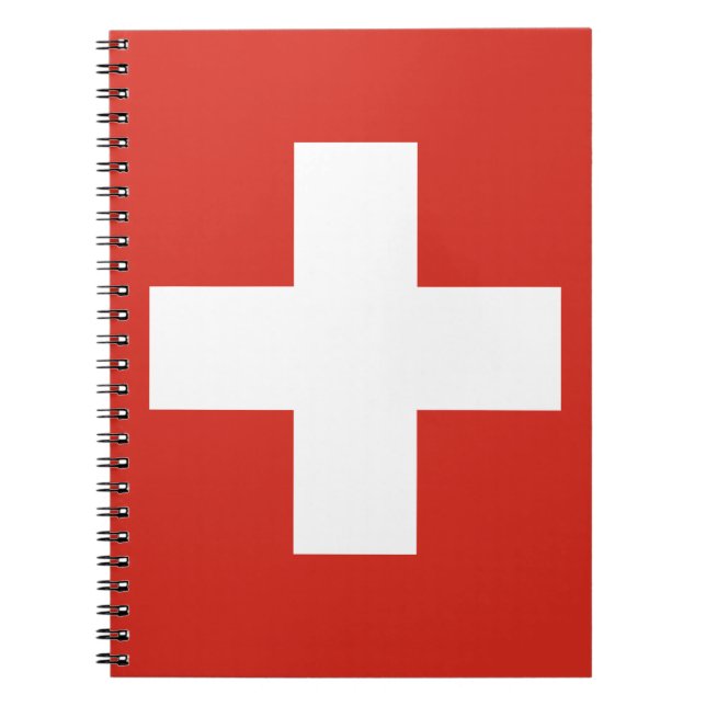 Flag of Switzerland Notebook (Front)