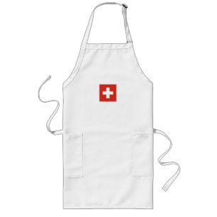 Flag OF Switzerland - Switzerland - Suisse - Long Apron