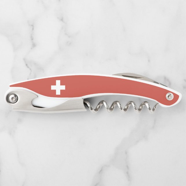 Flag of Switzerland - Switzerland - Suisse - Svizz Corkscrew (Front)