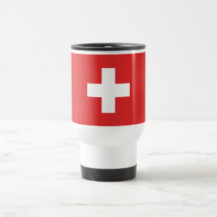 Flag of Switzerland - Switzerland - Suisse - Svizz Travel Mug