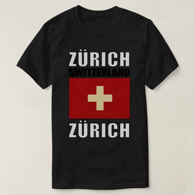 Flag of Switzerland T-Shirt (Design Front)