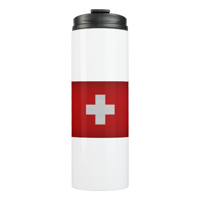Flag of Switzerland Thermal Tumbler (Front)