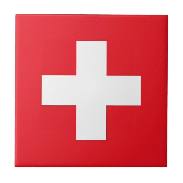 Flag of Switzerland Tile (Front)