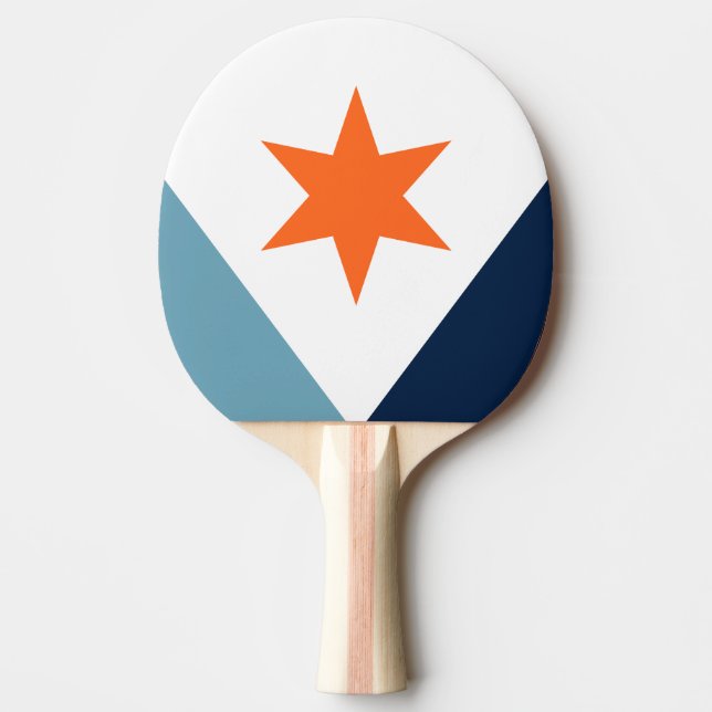 Flag of Syracuse, New York Ping Pong Paddle (Front)