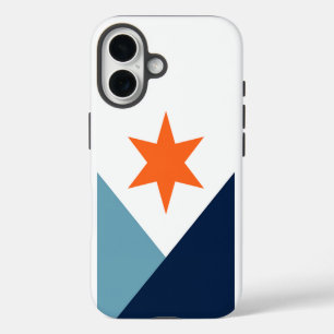 Flag of Syracuse - vertical, NY iPhone 16 Case