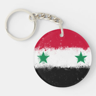 Flag of Syria Key Ring