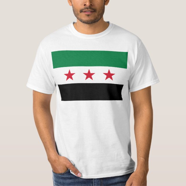 Flag of Syria - Syrian Independence flag T-Shirt (Front)