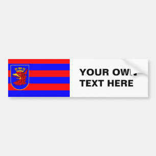 Flag of Szczecin Bumper Sticker