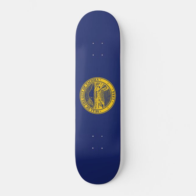 Flag of Tacoma (Washington City) Skateboard (Front)