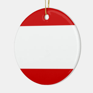 Flag of Tahiti Ceramic Tree Decoration