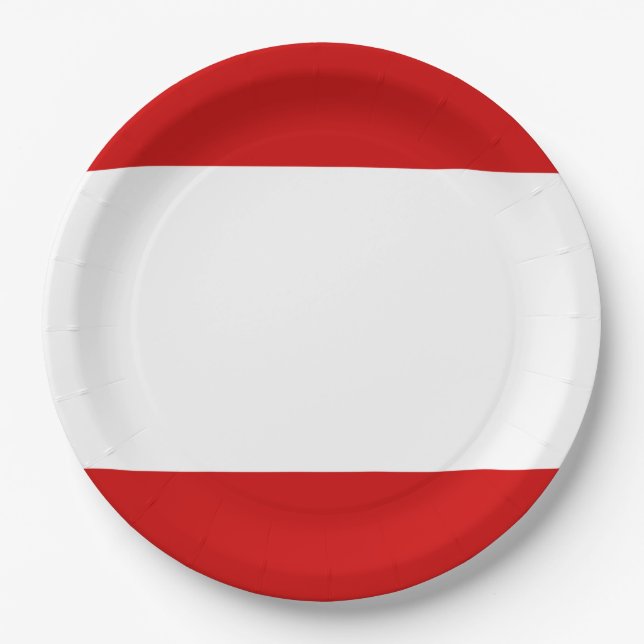 Flag of Tahiti Paper Plate (Front)