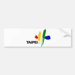 Flag of Taipei City (Taiwan) Bumper Sticker