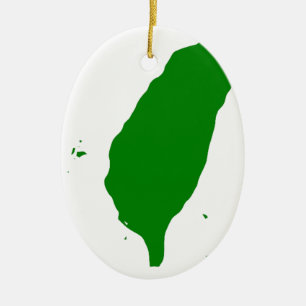 Flag of Taiwan - 世界台灣人大會旗，也稱 Ceramic Tree Decoration