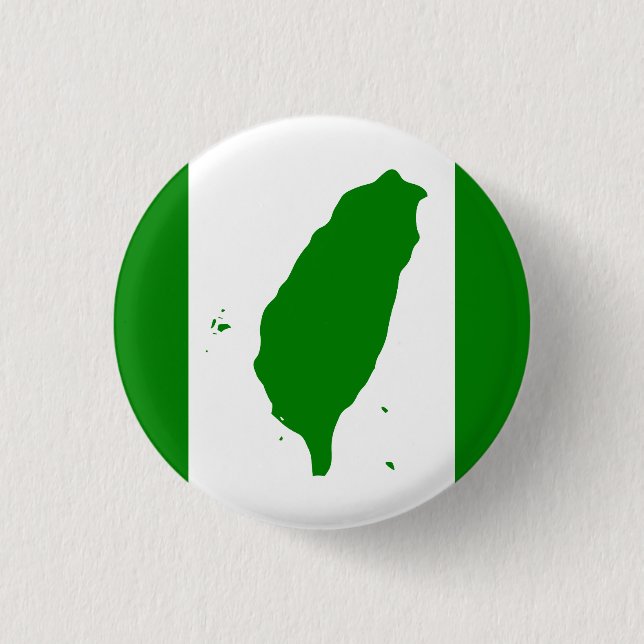 Flag of Taiwan 3 Cm Round Badge (Front)