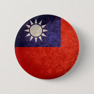 Flag of Taiwan 6 Cm Round Badge