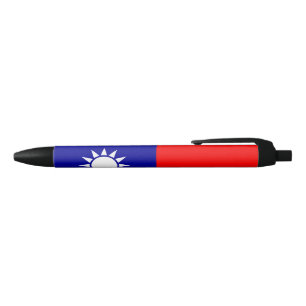 Flag of Taiwan Black Ink Pen