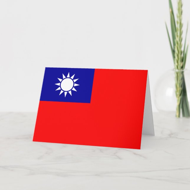 Flag of Taiwan Card (Front)