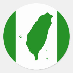 Flag of Taiwan Classic Round Sticker