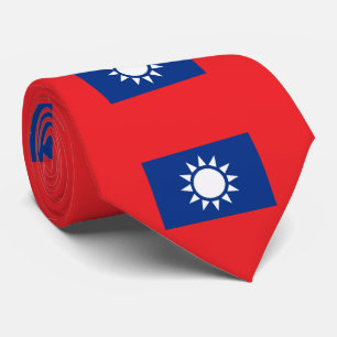 Flag of Taiwan Republic of China Tie