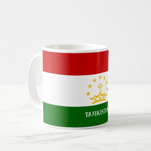 Flag of Tajikistan Coffee Mug (Front Left)