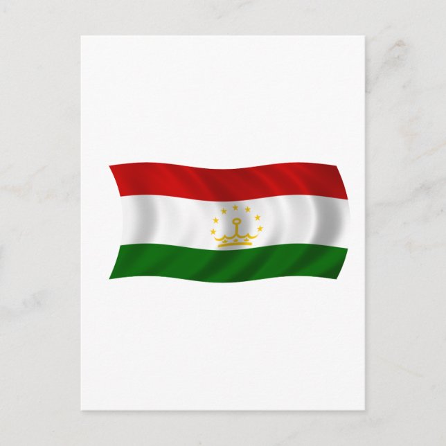Flag of Tajikistan Postcard (Front)