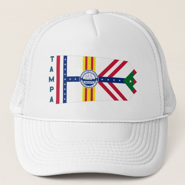 Flag of Tampa, Florida Trucker Hat (Front)