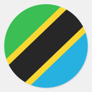 Flag of Tanzania Classic Round Sticker