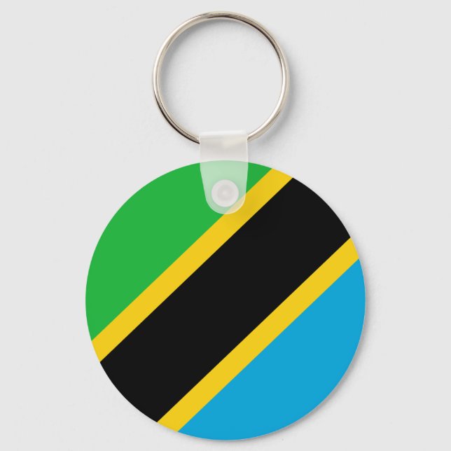 Flag of Tanzania Key Ring (Front)