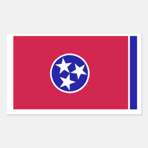 Flag of Tennessee Rectangular Sticker