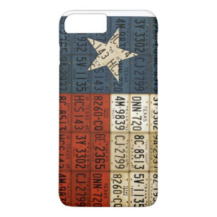 Flag of Texas Lone Star State License Plate Art iPhone 8 Plus/7 Plus Case