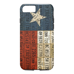 Flag of Texas Lone Star State License Plate Art iPhone 8/7 Case
